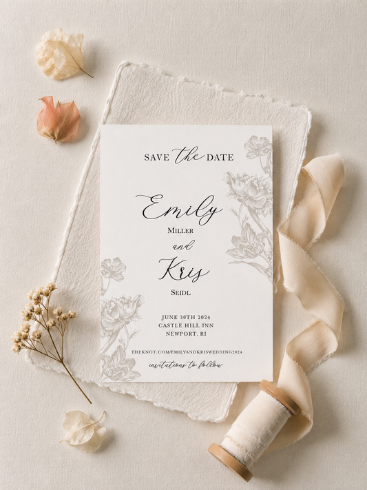 Floral Save the Date