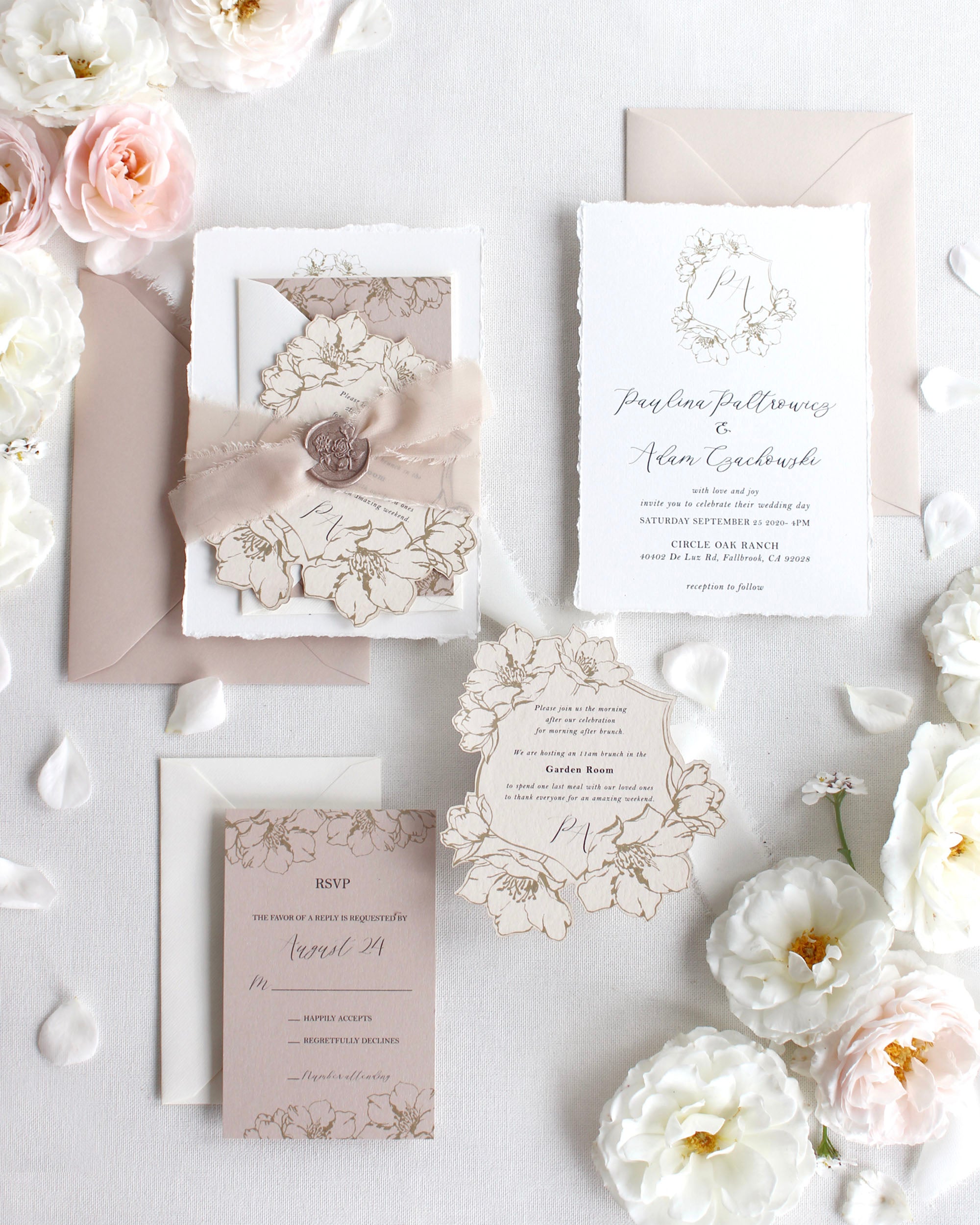 Luxury wedding invitation collection