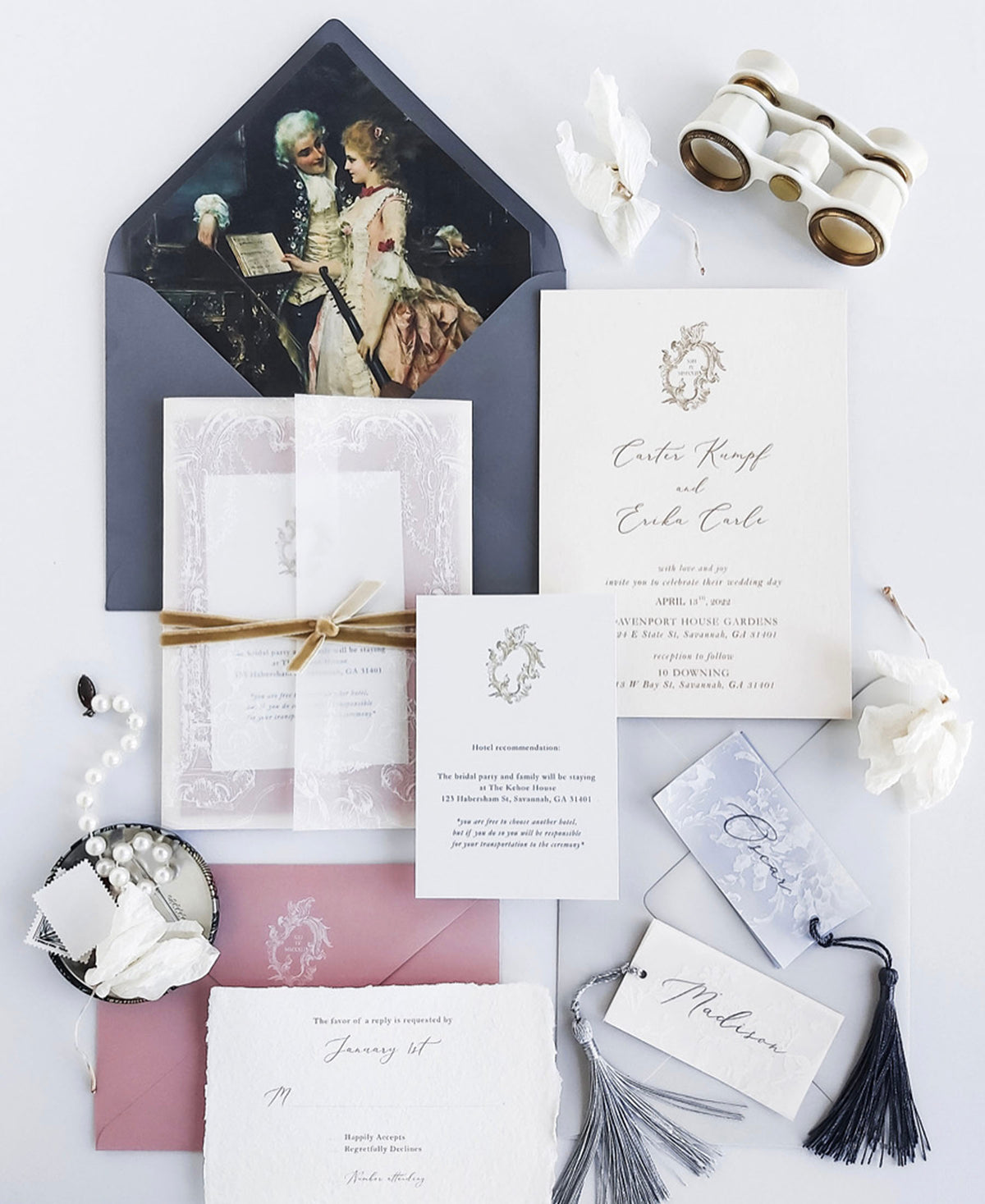 Luxury wedding invitation collection