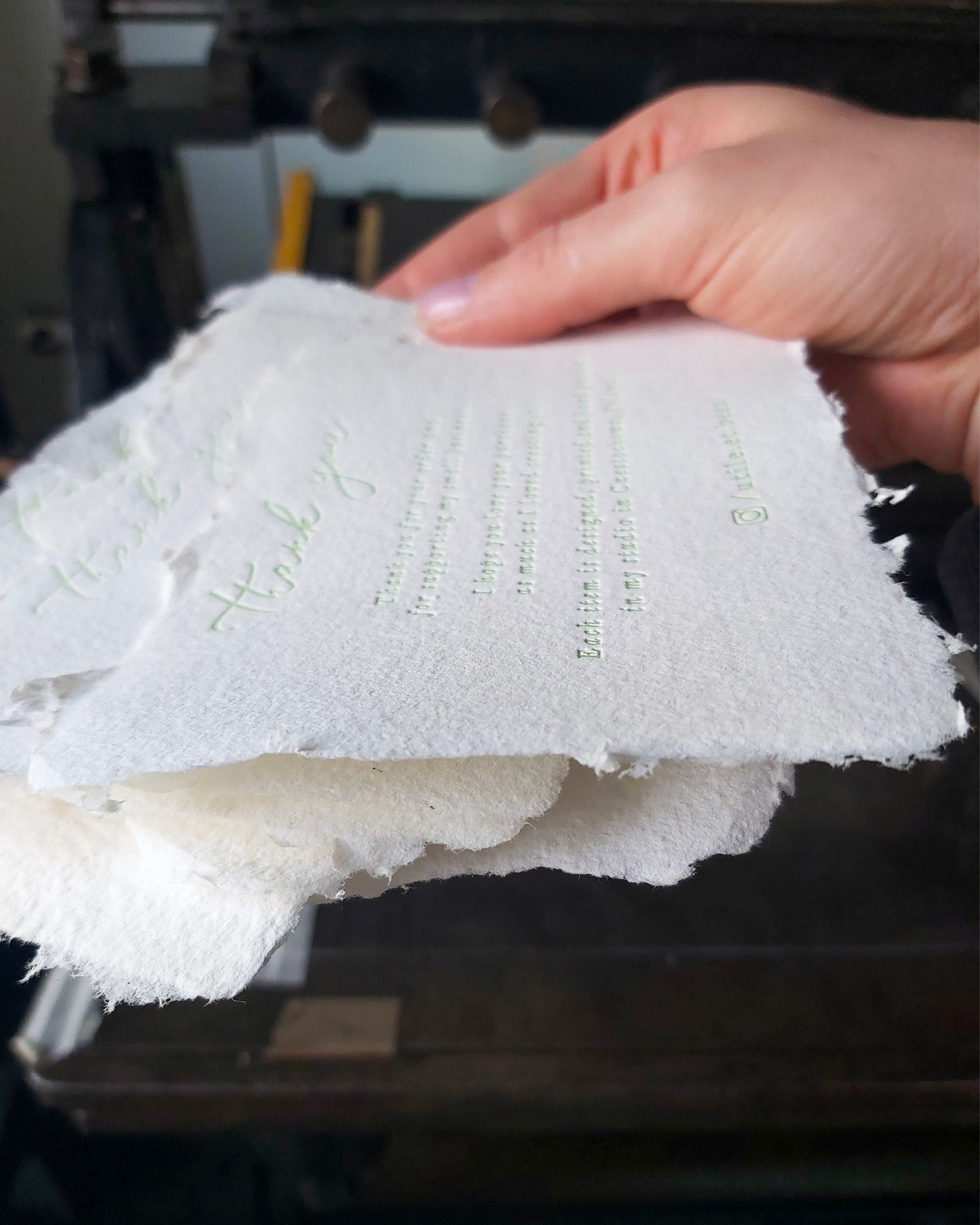 Fine art wedding stationery process